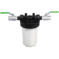 Prime Inventions Einstufiger Haus- & Brunnenfilter inkl. Filterpatrone 10" Zoll Carbonfilter Standard 5µm