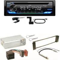 JVC KD-DB922BT Bluetooth Digitalradio USB Einbauset für Seat Leon Toledo 1M
