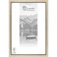 Clamaro 'EMMA' Bilderrahmen Antik Massivholz | Champagner Gold | Shabby Chic Vintage Barock | Holzrahmen inkl. Acrylglas, Rückwand, Aufhänger (Querformat & Hochformat), Größe:98x37.5