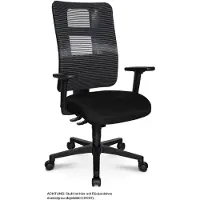 Topstar Ortho Sedis 55 Schreibtischstuhl schwarz mit offener Rückenlehne