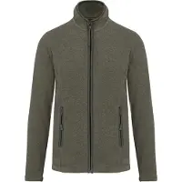 Kariban Damen Fleece Jacke Teddy Fleecejacke Winterjacke Übergang, Größe:3XL, Farbe:Green Marble Heather
