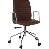 Hjh OFFICE Luxus Chefsessel VEMONA 30 Ergonomischer Bürostuhl mit Armlehnen Kunstleder Drehstuhl für Büro, Zuhause