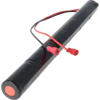 AccuCell Notleuchtenakku NiMH 7,2V 2500mAh L1x6 Baby C mit 300mm Kabel ersetzt Beghelli 415258001 Plus-Pol 4,8mm und Minus-Pol 6,3mm