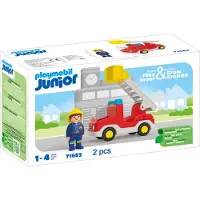 Playmobil Junior 71683 JUNIOR: Feuerwehrleiterfahrzeug
