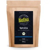 Biotiva Spirulina Pulver Bio 500 g Kapseln