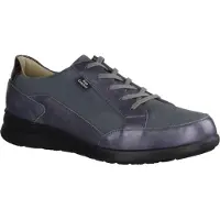 Finn Comfort Prato bequemer Schnürschuh Damen, Anthrazit, Leder, supersoft - Damenschuhe Bequeme Schnürschuhe, Grau, leder (ancona/buggy/naplack)