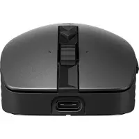 HP 715 Wiederaufladbare Maus für mehrere Geräte, Beidhändig, RF Wireless + USB Type-A, 3000 DPI, Schwarz