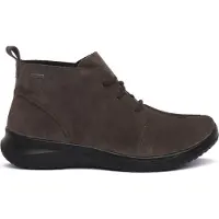 Legero Damen Knöchelschnürer Schuhe Nubukleder Braun flexible Gummisohle