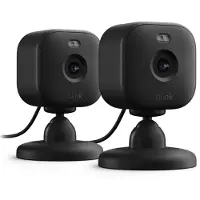 Amazon Blink Mini 2, IP-Sicherheitskamera, Innen & Außen, Kabellos, Alexa, Tisch/Wand, Schwarz