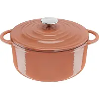 Tefal Lov Gusseisen Kochtopf 25 cm terracotta orange