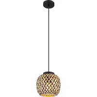 Globo Lighting Hängeleuchte Metall schwarz matt, 1x E27 LED