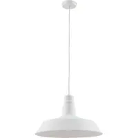 LINDBY Hängeleuchte Laylan, weiß, Ø 46 cm, Metall