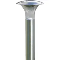 LINDBY Solar-LED-Erdspießleuchte Jolin, 66 cm, Edelstahl