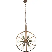 Globo Lighting Hängeleuchte Metall grün, 6x E27