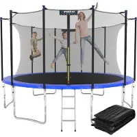Kinetic Sand Trampolin Outdoor 'Salto Plus' Ø 183/244/305/366/400/430/490 cm - Komplett-Set für Kinder, bis zu 160kg
