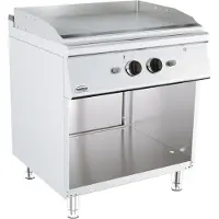 Chefgastro Base 700 Gas Grillplatten chrom BxTxH 800x700x900 mm