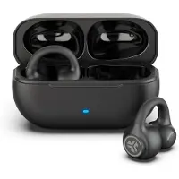JLab Open Ear Earbuds, Manschetten-Design Clip-On-Kopfhörer, 21 Stunden Akkulaufzeit, Headphones Mit Bluetooth Multipoint, MEMS-Mikrofon, Mit App Anpassen