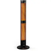 Blumfeldt BlazeTower Infrarotheizung Standgerät - 3000 W Leistung, Einstellbare Heizstufen, Wetterfest IP45, Umkippschutz, Fernbedienung & 24-Stunden-Timer - Ideal für Terrasse & Garten