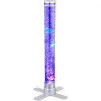 Globo RGB LED Wassersäule, Farbwechsler, klar, Fische, H 61cm