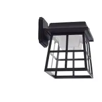 LINDBY Solar-LED-Wandleuchte Latarka, Höhe 24 cm, Sensor