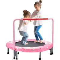 Vevor Kindertrampolin Outdoor-Trampolin 91,44 cm faltbares Trampolin Gartentrampolin für Kleinkinder, Geburtstagsgeschenk für Kinder ab 3 Jahren 100 kg belastbar Rot