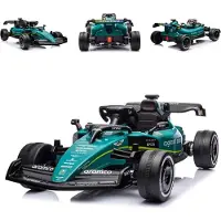 Chipolino Kinder Elektroauto Aston Martin Fernbedienung Federung LED-Lichter MP3 grün