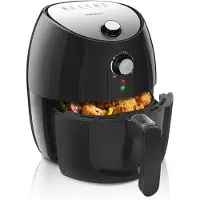 Aigostar Heißluftfritteuse 4,2L, 1500W Heisluftfritöse ohne Öl perfekt für kleine Haushalte, 30-Time, Air Fryers, Abnehmbarer Frittierkorb, automatischer Ausschaltfunktion, Schwarz