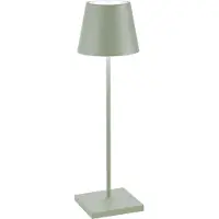 Zafferano LED-Akkuleuchte Poldina Pro Salbeigrün