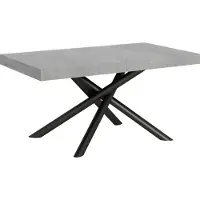 Itamoby Ausziehbarer Tisch 90x160/264 cm Famas Cemento Anthrazit Gestell