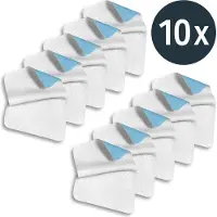 Sleezzze Sleezzz Vital wasserdichte Saugvlies Matratzenauflage, 75 x 90 cm, zum Schutz der Matratze im 10er-Pack