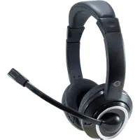 Conceptronic POLONA USB-Headset, Kabelgebunden, Anrufe/Musik, 42 - 17000 Hz, 175 g, Kopfhörer, Schwarz