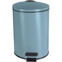 Spirella Treteimer Cannes - hellblau - Metall - 17 x 25 cm