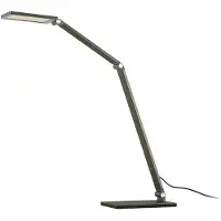 LUCANDE Mion LED Tischleuchte Dim. Blue Grey - , Mion, dimmbar, Grau, für Arbeitszimmer / Büro, Metall, Modern