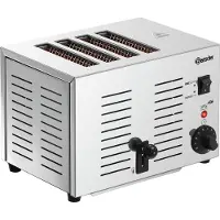 Bartscher Toaster TS40 mit 4 Schlitzen, 145x20 mm Schlitzgröße, 300 mm breit