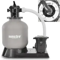 HECHT 302016 Sandfilteranlage Pool | 45 kg Sandkapazität | 550 W | 14,4 m³/h | 38 mm Anschluss