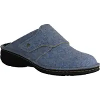 Finn Comfort Goms Damen, Hausschuhe, Doublefilz, Mare (Hellblau), Wechselfußbett - Marken , Blau