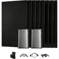 EcoFlow Balkonkraftwerk mit Speicher, 2x Stream Ultra mit 4x 450Wp Bifazial Solarmodule mit Smart Meter & Parallel Kabel (0% MwSt)