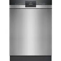 Siemens iQ300 SN43ES06UE, Unterbau, Standardgröße (60 cm), Edelstahl, Schwarz, Edelstahl, Weiß, Berührung