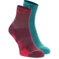 inov-8 Trailfly Sock Mid Teal/Purple mit