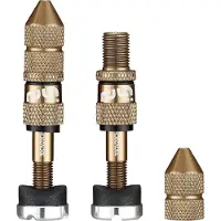 E*thirteen Quick Fill Tubeless Schrader Ventile, 16-24mm Felgentiefe, 2 Stk., bronze