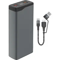 4smarts VoltHub Pro, 26800 mAh, Lithium Polymer (LiPo), Quick Charge 3.0, Schwarz, Metallisch