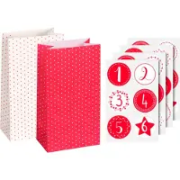 Heyda 203089331, Geschenktasche, Freistehend, Rot, Weiß