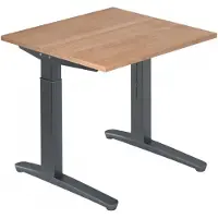 Hjh OFFICE PRO XTRA XB 8 GG - Nussbaum 80 x 80 höhenverstellbar