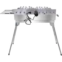 Olymp Handels GmbH Mangal Set mit 11er Drehspieß 220V Motor und 10 Spieße Schaschlikgrill mit Drehmotor