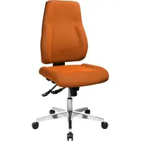 Topstar Bürostuhl Point 91, PI99GBC4 Stoff orange, Gestell alu