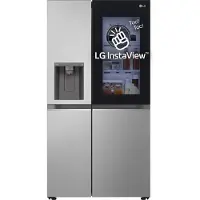 LG InstaView GSGV80PYLD, Freistehend, Amerikanische Tür, Silber, 2 Tür(en), LED, Innen