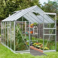 Pergart Vitavia, Gewächshaus "Kapitol 6200", aluminium eloxiert, 6,2 m²