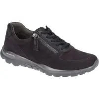 Gabor RollingSoft Damenschuhe - sportliche Schnür- Halbschuhe blau Freizeit