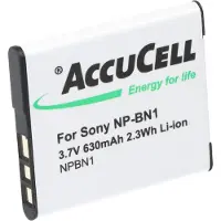AccuCell Akku passend für Sony NP-BN1 Akku Typ N kein Original Akku 580-630mAh