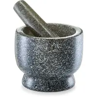 Zeller Mörser & Stößel-Set, Granit, anthrazit Ø12x10